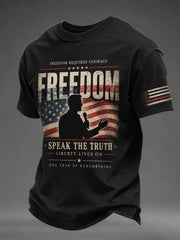Men's Freedom Print Casual Tee