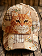 Unisex Cute Cat Print Hat