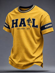 Men's University Football Lover Printed T-shirt