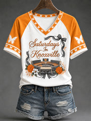 Women's Game Day Football Printed Casual T-Shirt