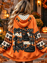 Women's Halloween Black Cats Jackets