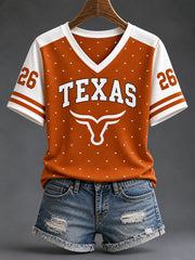 Women's Football Game Day Casual T-Shirt