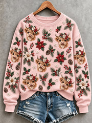Women's Cute Highland Cow Art Print Regular Sweatshirt