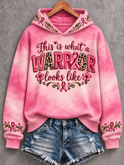 Women's Western-style breast cancer Printed Regular Sweatshirt