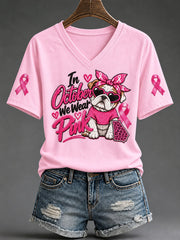 Women's Game Day Football Printed Casual T-Shirt