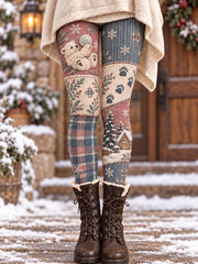Women's Winter Animals Art Printed Leggings