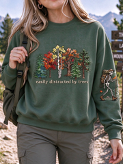 Women's Hiking Lover Printed Regular Sweatshirt