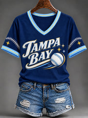 Women's Gift For Baseball Fans Casual Short-Sleeved T-Shirt