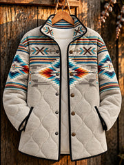 Women's Western Geometric Art Gorge Line Jackets