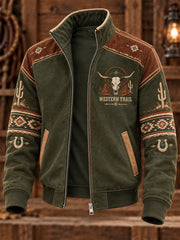 Men's Western Style Print Jacket