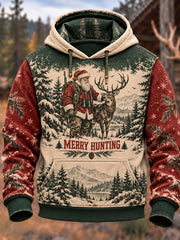 Men's Vintage Merry Hunting Season Hoodie