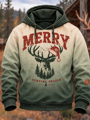 Men's Vintage Merry Hunting Season Hoodie