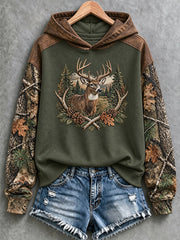 Women's Vintage Hunting Camo Print Casual Sweatshirt
