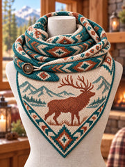 Vintage Hunting Culture Triangle Scarf
