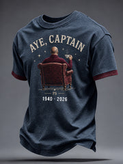 Men's Rip Captian 1940-2026 Printed T-shirt