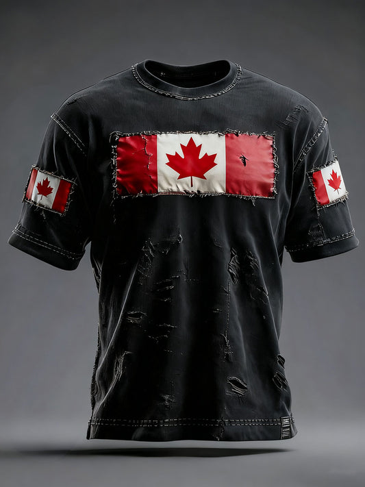 Men's Canada Print Casual T-shirt