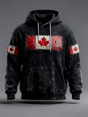 Men's Canada Print Casual Hoodie