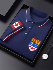 Men's Canadian Flag Maple Leaf Canadian Armed Forces Print Casual Top