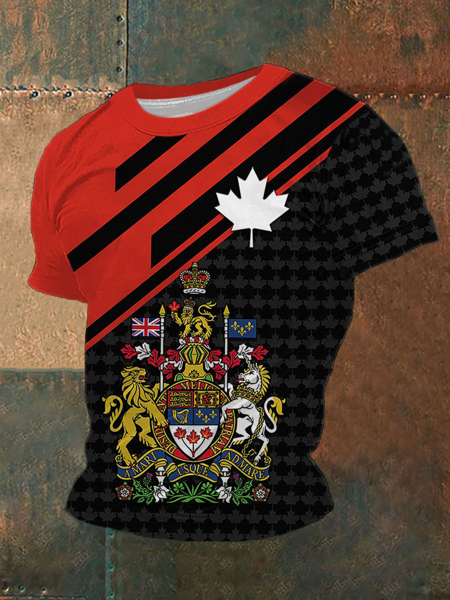 Men's Canada Print Casual T-Shirt