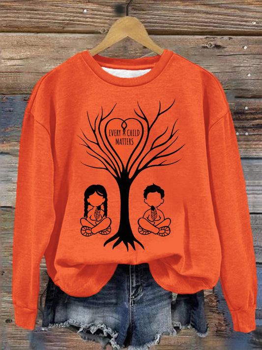 Women's Every Child Counts Crew Neck Long Sleeve Top