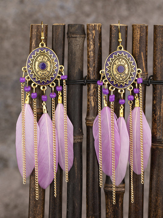 Native American feather earrings