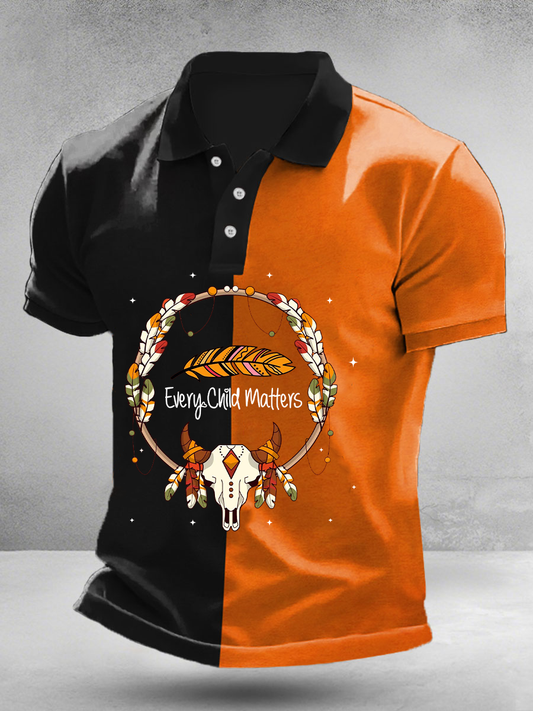 Men's Every Child Matters Print Button Top