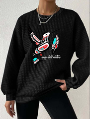 Women's Every Child Matters Waffle Print Sweatshirt