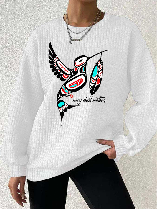 Women's Every Child Matters Waffle Print Sweatshirt