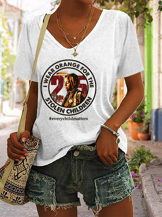 Women's Every Child Matters Printed Casual T-Shirt