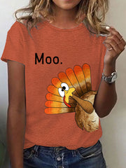 Women's Thanksgiving Turkey  Short Sleeve T-Shirt