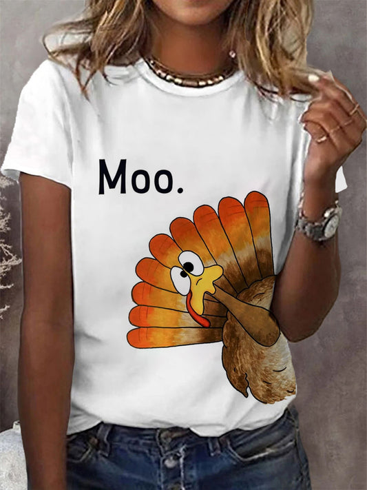 Women's Thanksgiving Turkey  Short Sleeve T-Shirt