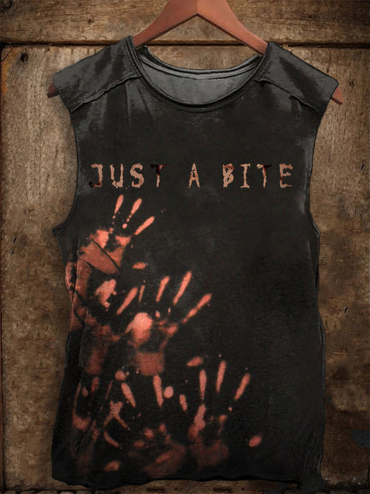 Men's Halloween Art Print Racket Vest