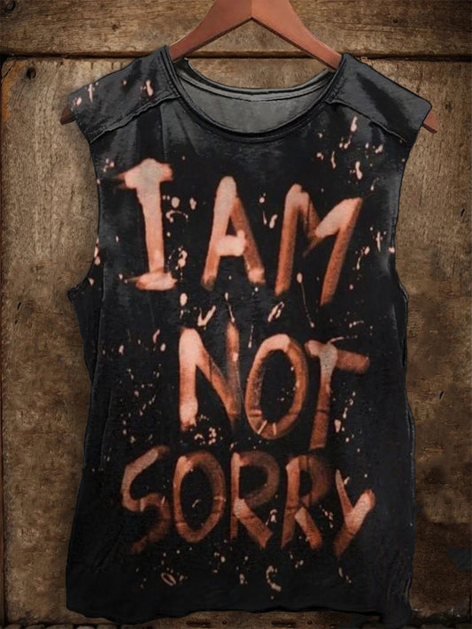 Men's Halloween Art Print Racket Vest