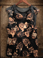 Men's Halloween Art Print Racket Vest
