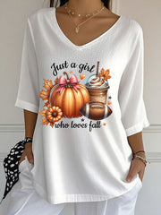 Women's Double Layer Neck Long Sleeve T-Shirt