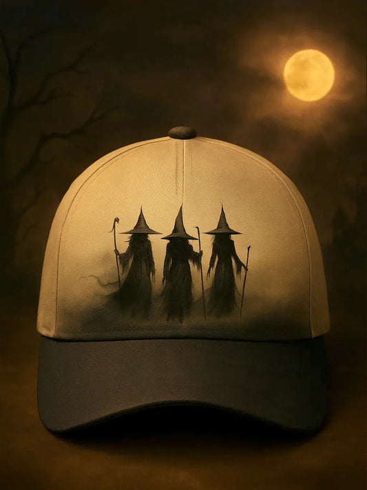 Unisex Halloween Witches Print Hat