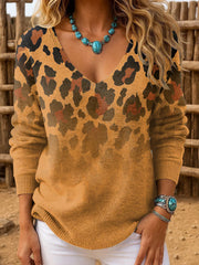 Women's Western Style Art Printed Tops