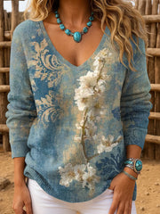 Women's Western Style Art Printed Tops