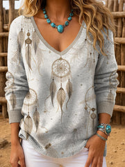 Women's Western Style Art Printed Tops