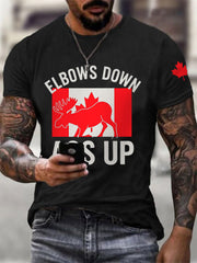 Men's  Elbows Down Ass Up Canada Casual Tee