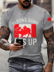 Men's  Elbows Down Ass Up Canada Casual Tee