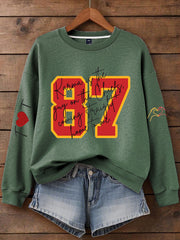 Women's Chiefs 8789 Diva Engaged Era Printed Sweatshirt
