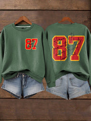 Women's Chiefs 8789 Diva Engaged Era Printed Sweatshirt