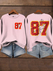 Women's Chiefs 8789 Diva Engaged Era Printed Sweatshirt