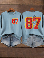 Women's Chiefs 8789 Diva Engaged Era Printed Sweatshirt