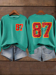 Women's Chiefs 8789 Diva Engaged Era Printed Sweatshirt