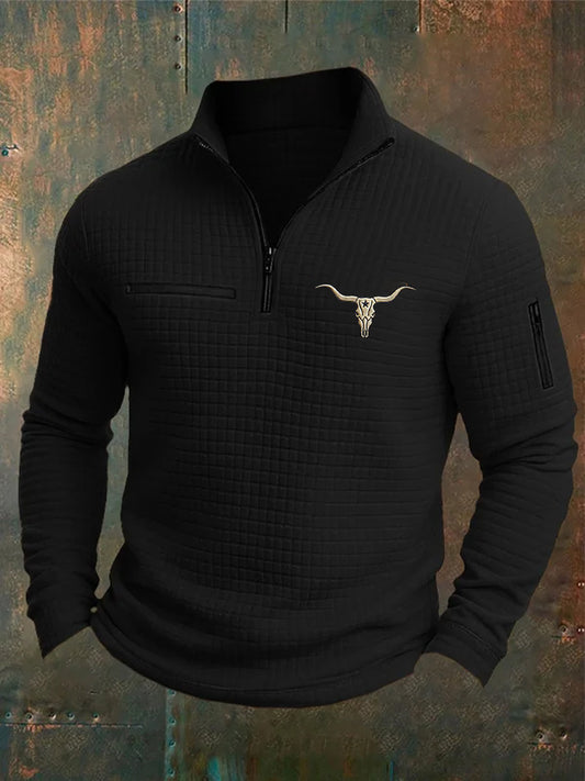 Men's Retro Western Casual Long Sleeve Sweatshirt / Hoodie