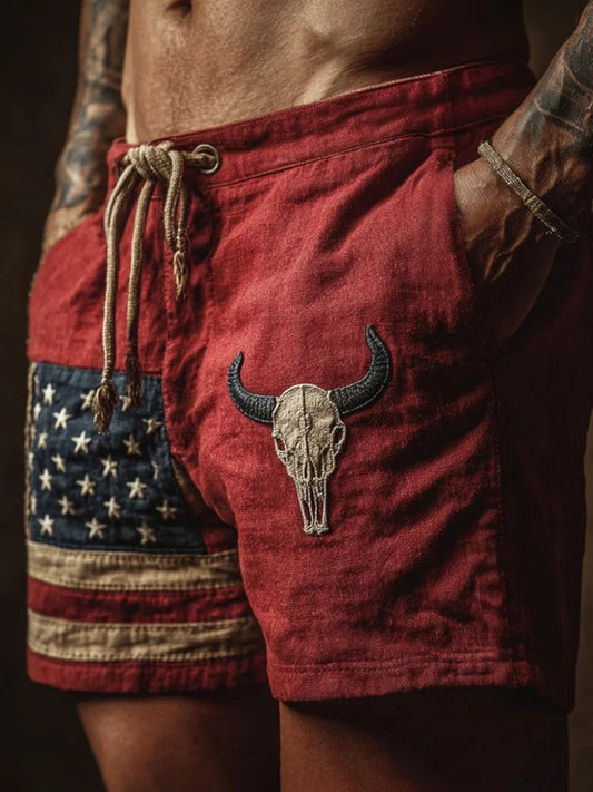 Men's Vintage Western Texas Shorts