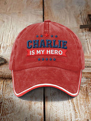 Unisex Resort RIP American Hero Design Print Hat