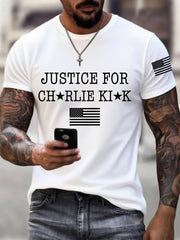 Men's Justice for Charlie Kirk R.I.P Charlie Kirk Tee